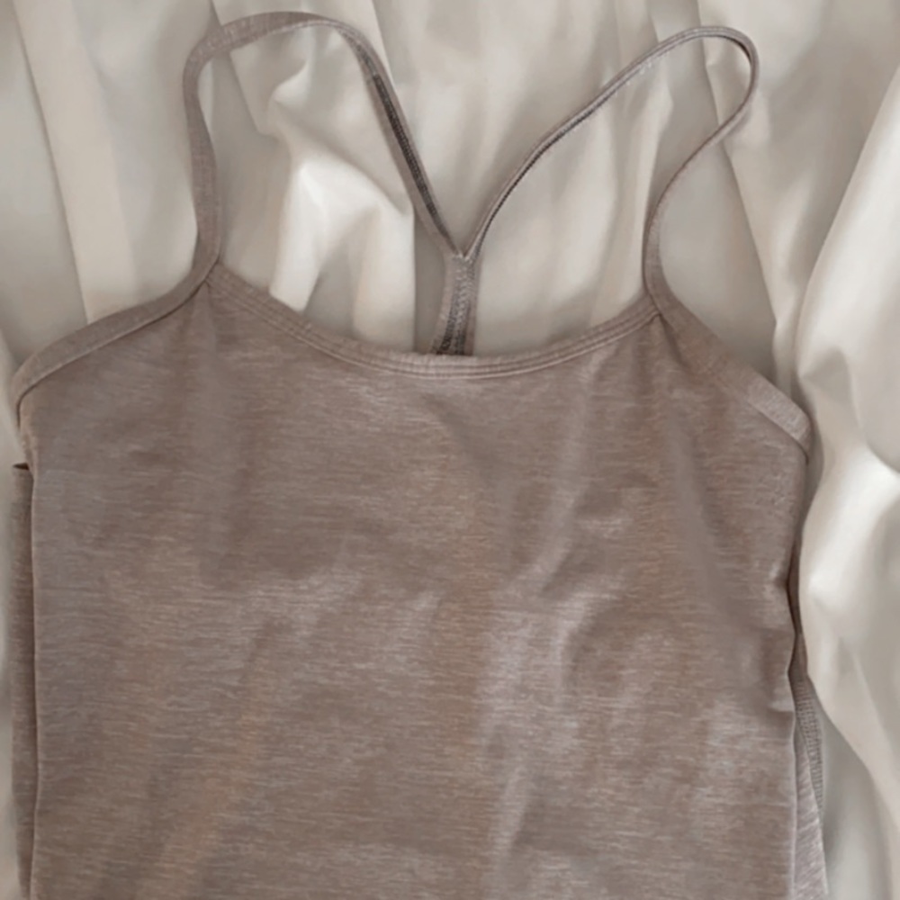 Grey lululemon tank top